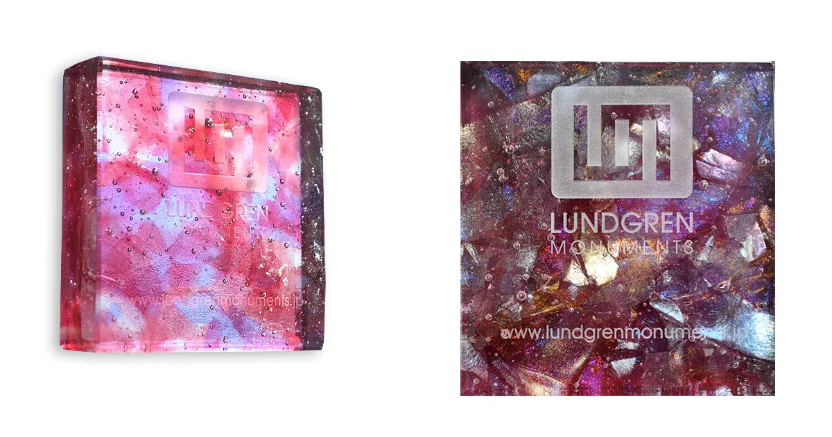 「贅沢なゴールドローズ色のデザイン墓石が誕生！」宝石のように輝くガラスのお墓 “光り墓(ひかりぼ)” の新色を発表~光の差し込む方向で輝き方が変化。女性に向けたお洒落なお墓~